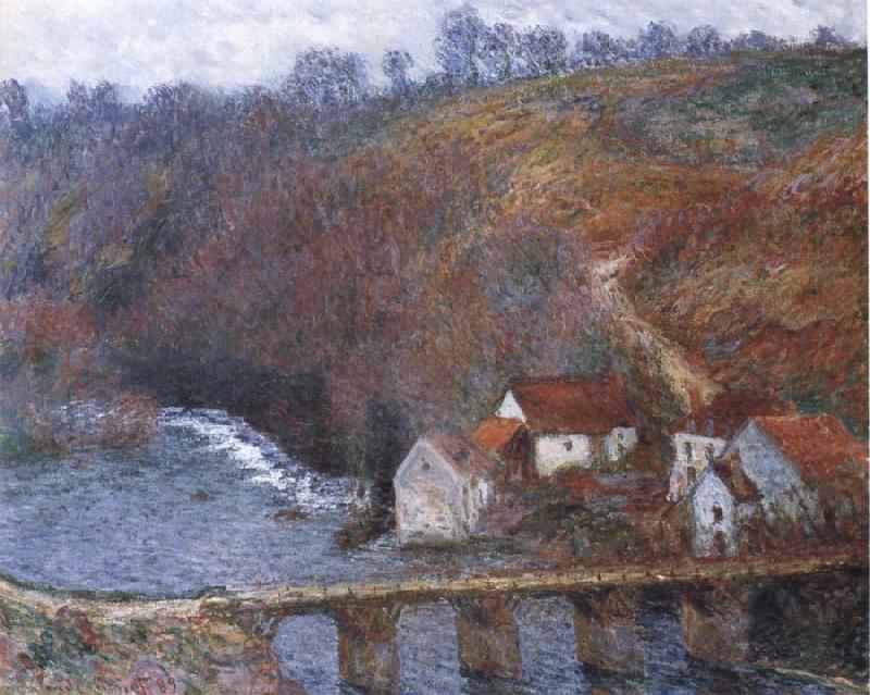 Claude Monet The Grande Creuse by the Bridge at Vervy Spain oil painting art